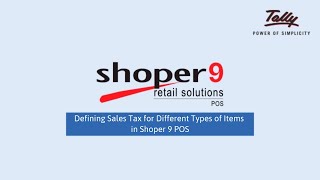 Defining Sales Tax for Different Types of Items in Shoper 9 POS screenshot 5