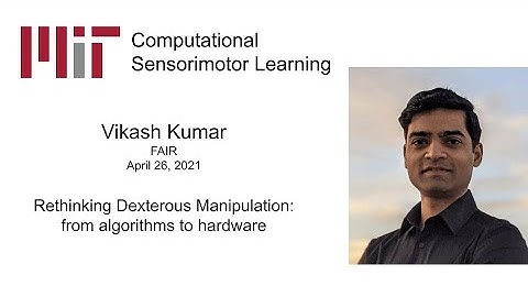 CSL seminar: Vikash Kumar