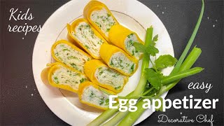 Easy appetizer ideas | egg recipes | kids recipes | finger foods