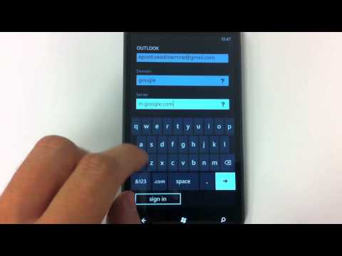 Windows Phone 7 Exchange e-posti seadistamine