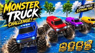 7 Monster Truck Stunts | Mega Ramp Challenge l Spider-Man drive Bike and Cars Bigmonster Gameplay screenshot 5