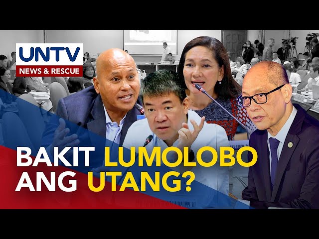 Lumolobong utang ng Pilipinas, pinuna ng ilang senador; economic managers, dumipensa class=