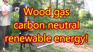 How to Build a Down Draft Wood Gasifier, with a fire up! Simple to follow and easy to build!