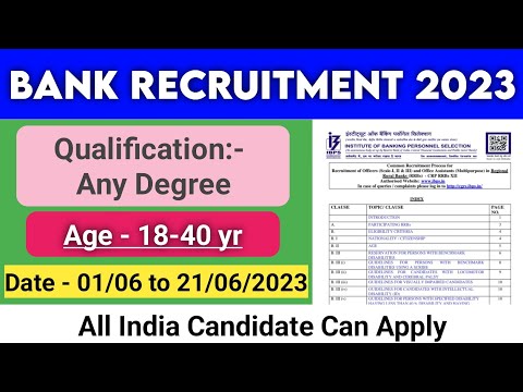 Bank Recruitment 2023