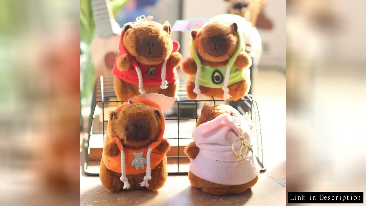 ZAKOL Cute Cartoon Capybara Pendant Keychain Plush Toy Doll Bag Hanging Ornaments Lovely Kapila Doll
