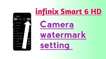 infinix Smart 6 HD Camera watermark setting