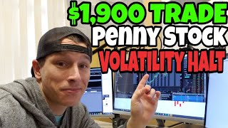Day Trading Penny Stocks DFFN Volatility Halt | $1,900 Trade screenshot 5