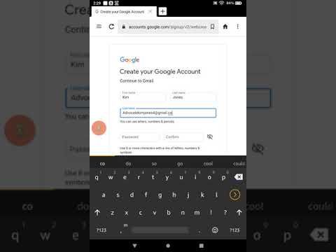 How to create a Gmail account on the Amazon Fire 8" HD display, 32 GB Tablet