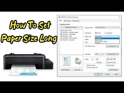 How to print thick paper on epson L220 L120 - GSM 180 220 240 260