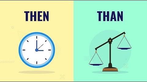 Then vs. Than || Homophones || How to differentiate? || Word Blunders