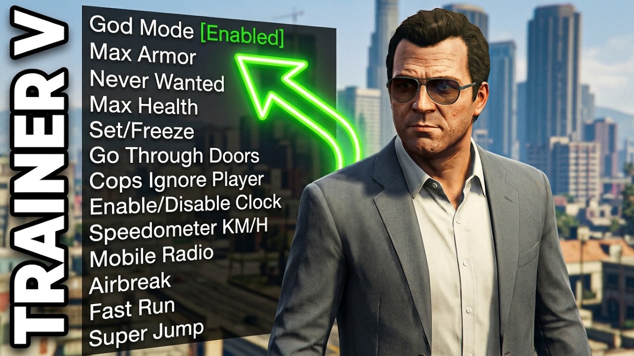 Trainer Menu Descargar mod menú para gta5 trainerV - YouTube