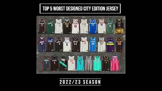 Top 5 Worst Designed City Edition Jerseys