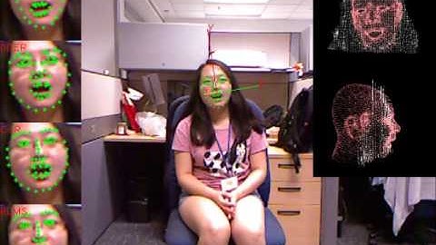 Blendshape-based 3D face tracking on Kinect RGBD video