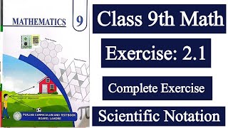 9th Math Exercise 2.1 | Ordinary to Scientific Notation Conversion