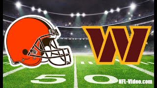 (1-3) Cleveland Browns Vs (2-2) Washington Commanders Week 5