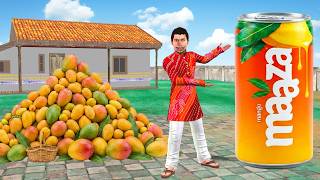 Giant Maaza Juice From 1 TON Of Mangoes Comedy Video Hindi Kahaniya Moral Stories Hindi Story
