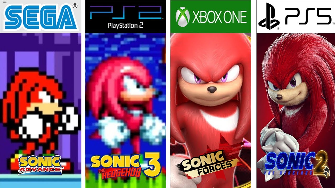 Evolution of Knuckles 19942022 gamehistory evolutiongame knuckles