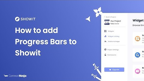 How to add a Progress Bars to Showit