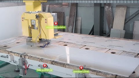 Worktop countertop processed by ICON400 CNC 5axis bridge saw