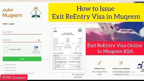 Hoe u uw werknemers online een exit-re-entryvisum kunt laten aanvragen in Muqeem, Saoedi-Arabië #...