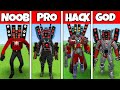 Noob vs pro vs hacker vs god titan speakerman kapimasi  garrys mod