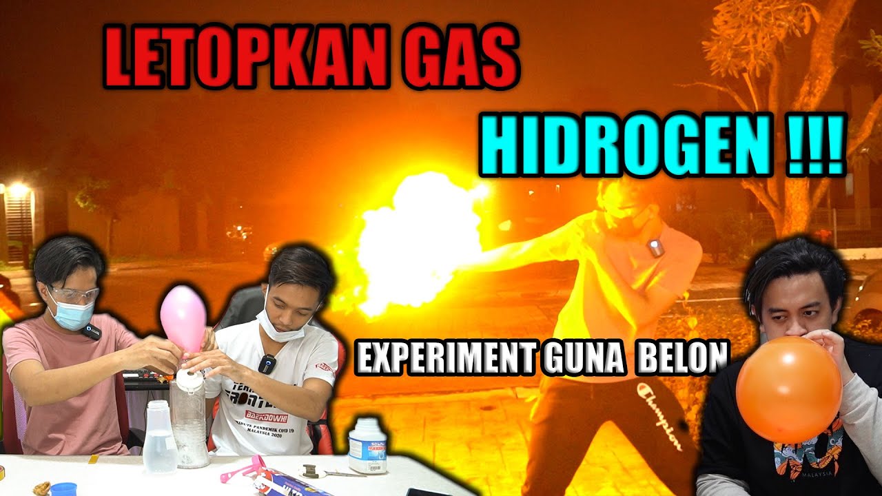 EXPERIMENT GAS HIDROGEN B4KAR TANGAN AKU  | @AllifImranchannel @rushdanwafa
