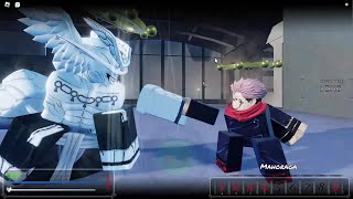 Mahoraga vs Sukuna in Roblox (accurate)