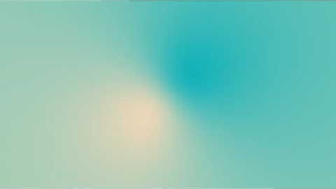 Cyan Sky and Delicate Dawn Gradient. Moving Relax Background.