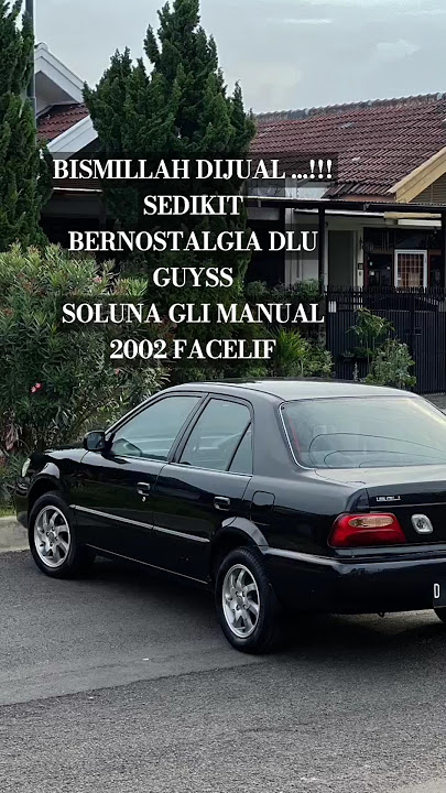 Soluna gli 2002 | mobil boleh tua tapi tampilan tetap muda #soluna #solunaindonesia #solunadijual