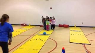 Kindergarten bowling pins