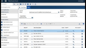 Maximo Mobile/Desktop Warehouse Count - Seifware Inc- Demo