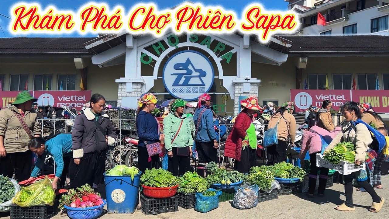 Rộn ràng Phiên Chợ Sa Pa ngày cuối năm, Nông sản sạch của bà con rẻ đến bất ngờ!