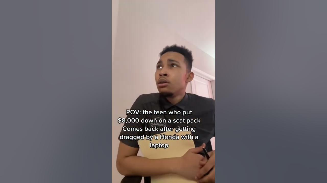 scat teen When the teen who bought the scat pack gets dragged by a Honda 😂 - YouTube