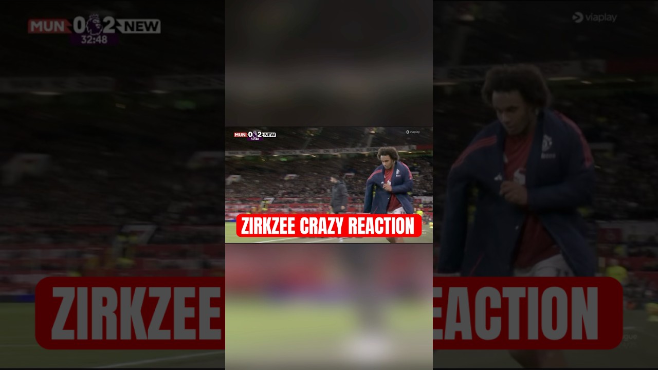 Joshua Zirkzee crazy reaction after being subbed off after 30 minutes 😱😱 