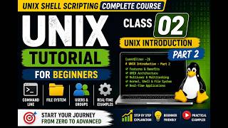UNIX Tutorial for Beginners | Class 2 | UNIX Introduction Part 2 | UNIX Shell Scripting Complete