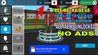 Real gangster crime mode apk 2023 how to get unlimited cash and gem in real gangster me free me sab screenshot 4