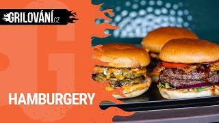 RECEPT na gril: Tři druhy🍔 hamburgerů grilované v plynovém🔥 grilu