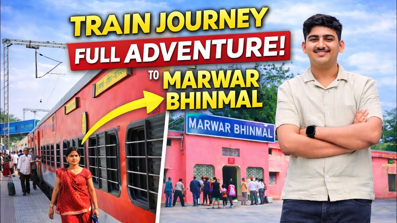 Aaj finally marwad bhinmal pouch gaye 🚈🚉 #viral #comedy #rahulbishnoivlogs #video #trending