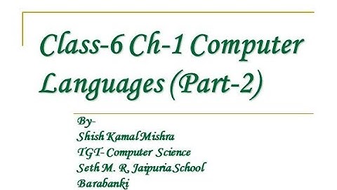 Computer Languages Part 2