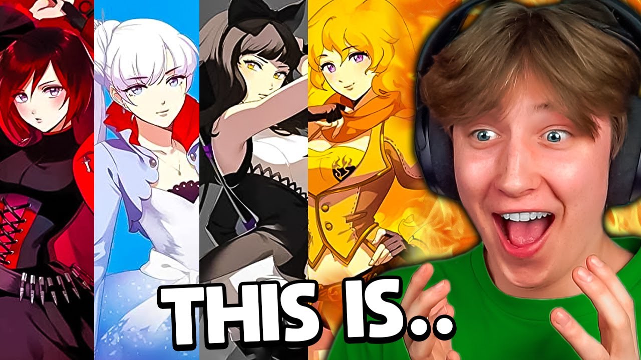 First Time Reacting to ALL RWBY TRAILERS!