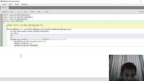 Membuat Biodata Diri di Bluej