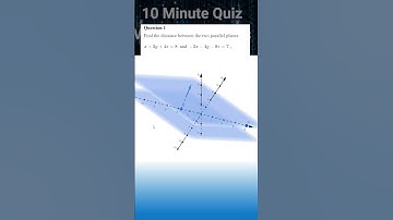 Finding the DISTANCE Between Parallel Planes  #spec #math  #vce