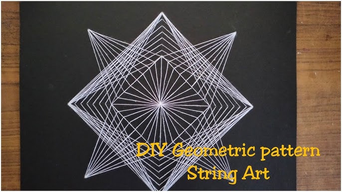 String art - making of the light reflection 