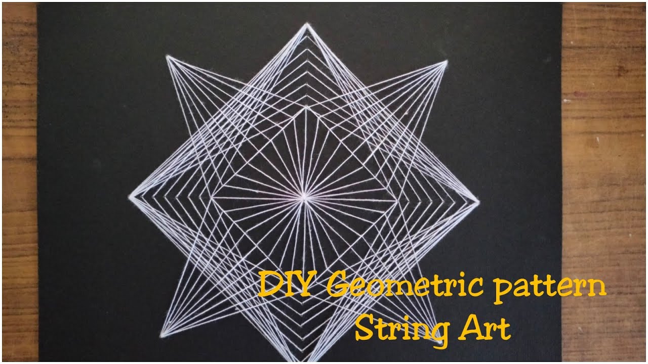 String Art (with embroidery threads and dies) 