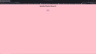 Spotify Playlist Search 2.0