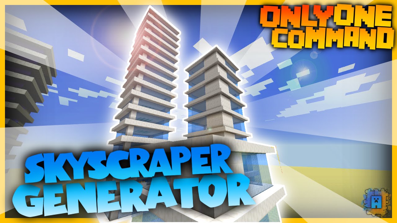 Minecraft - Skyscraper Generator  Only One Command!  No 