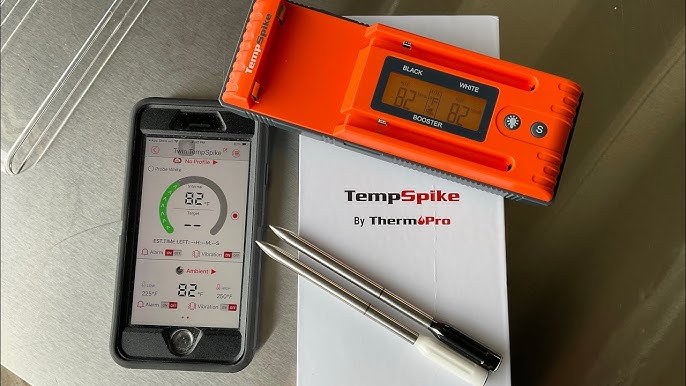 ThermoPro TempSpike Bluetooth Smart Food/Meat Thermometer Red/Black  TempSpike - Best Buy