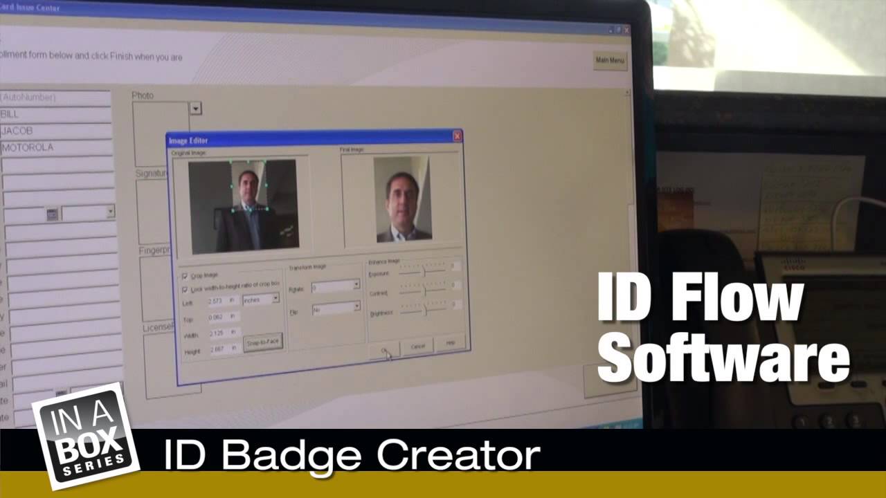 id badge creator solution in a box youtube
