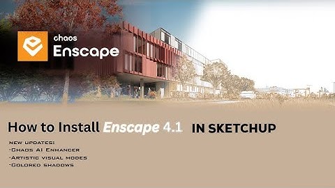 How to install Enscape latest version 4.1 in SketchUp | New AI rendering is here. #sketchup