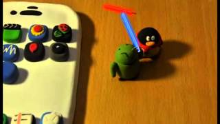 iPhone vs Android Bot Animation